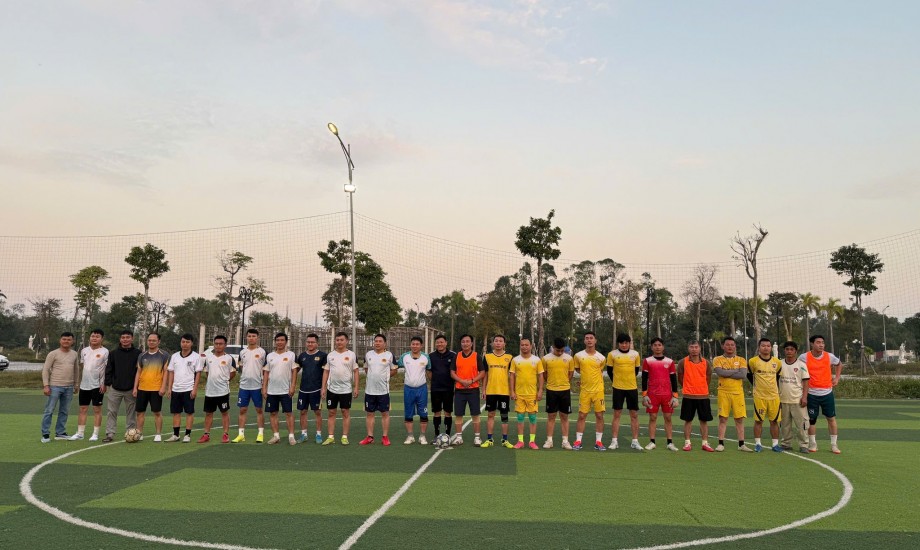 Tập đoàn VNCG Giao Lưu Bóng Đá Cùng Công an Phường Tĩnh Gia tại KĐT VNC Ocean Garden City